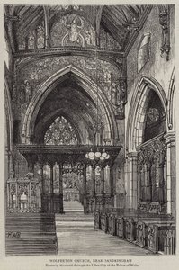 Wolferton Church, near Sandringham by Henry William Brewer